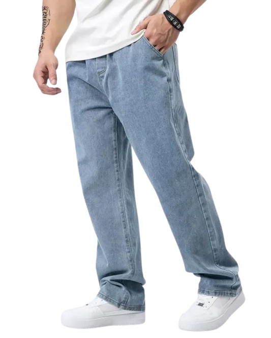 Pantalones rectos con cintura ajustable para hombre®