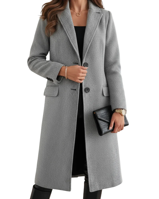 Sobretodo Largo de Corte Elegante para Mujer®