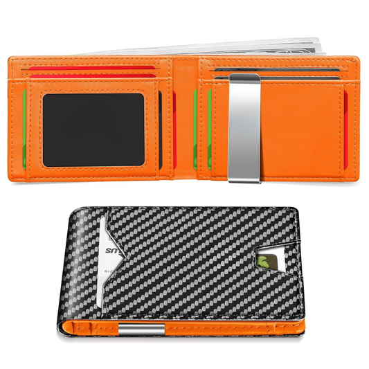 Cartera de Cuero Fino con Protección RFID