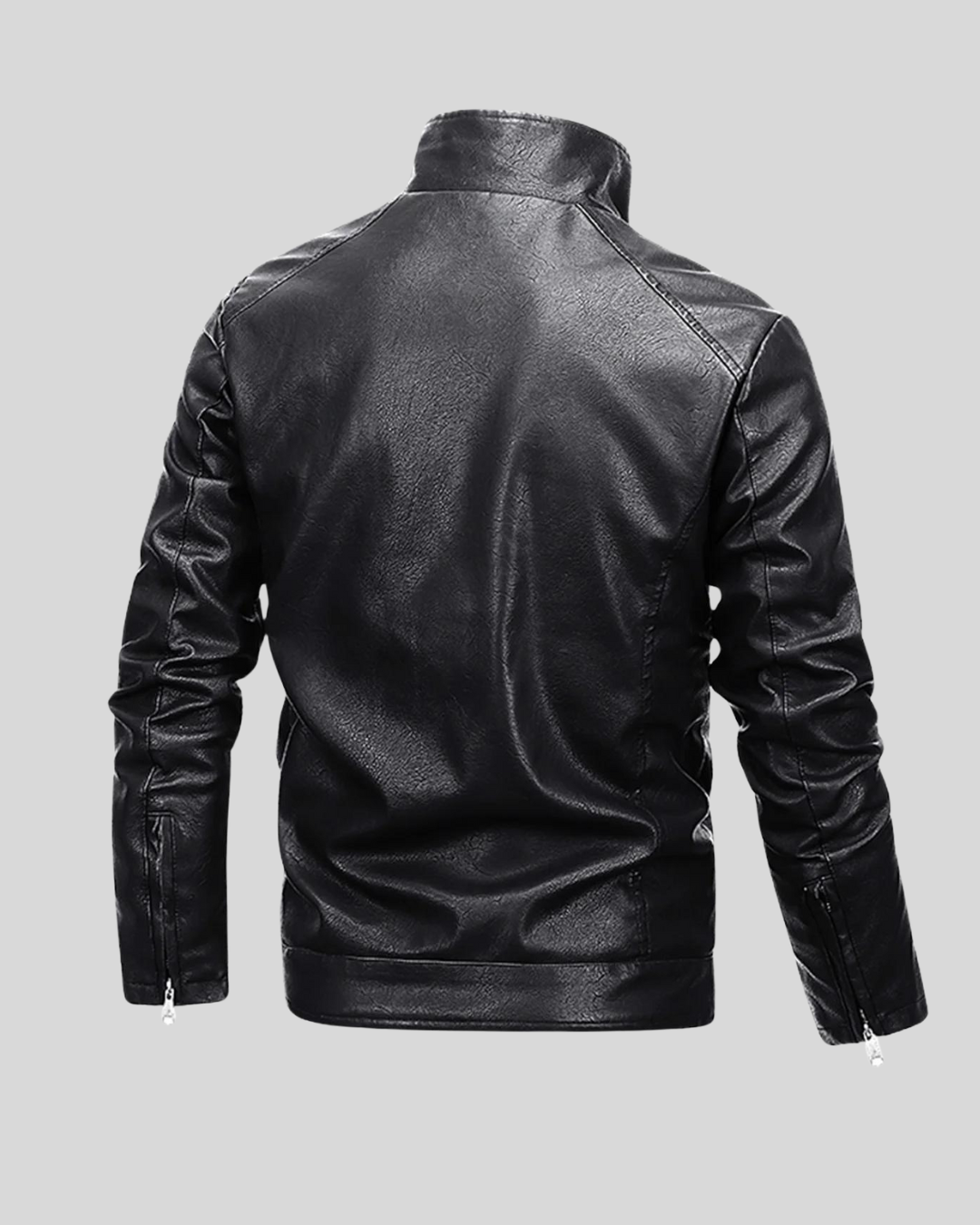 Chaqueta de Cuero Afelpada para Hombres