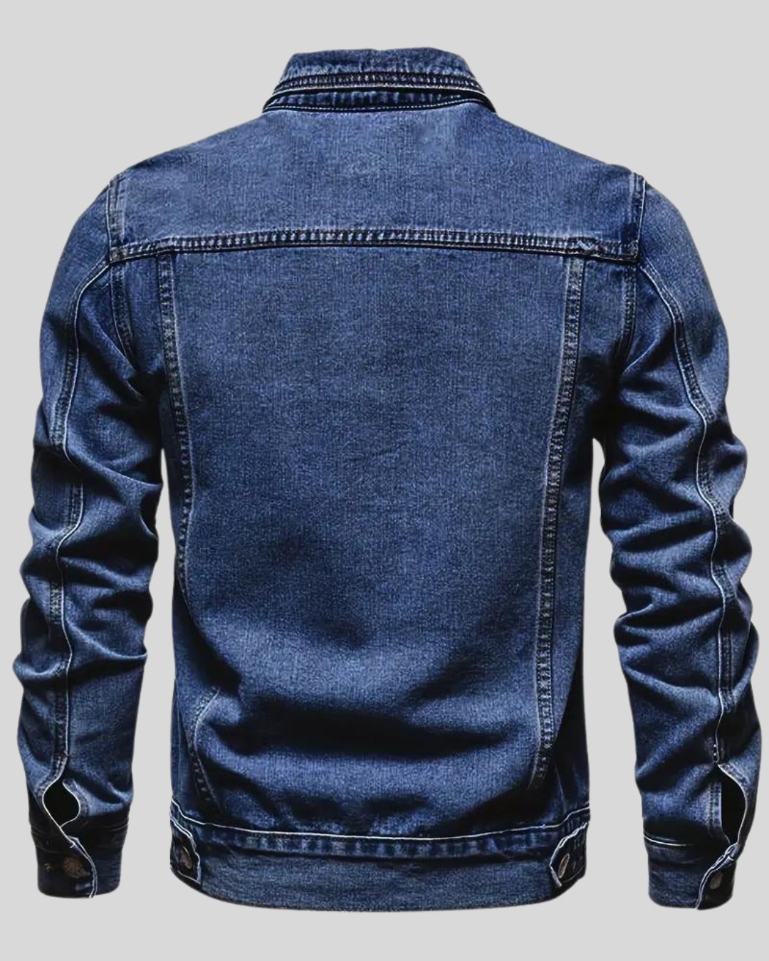 Chaqueta Oscura Vaquera Informal para Hombre