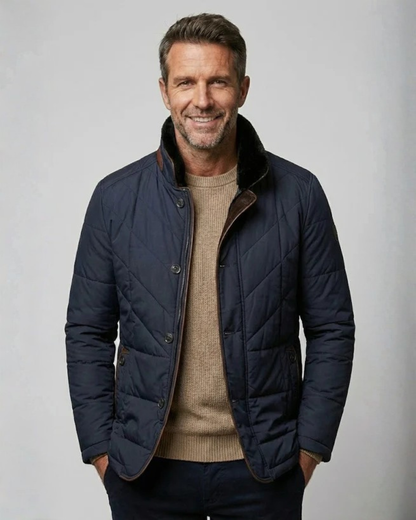 Abrigo Masculino de Estilo Sofisticado con Cuello Clásico®