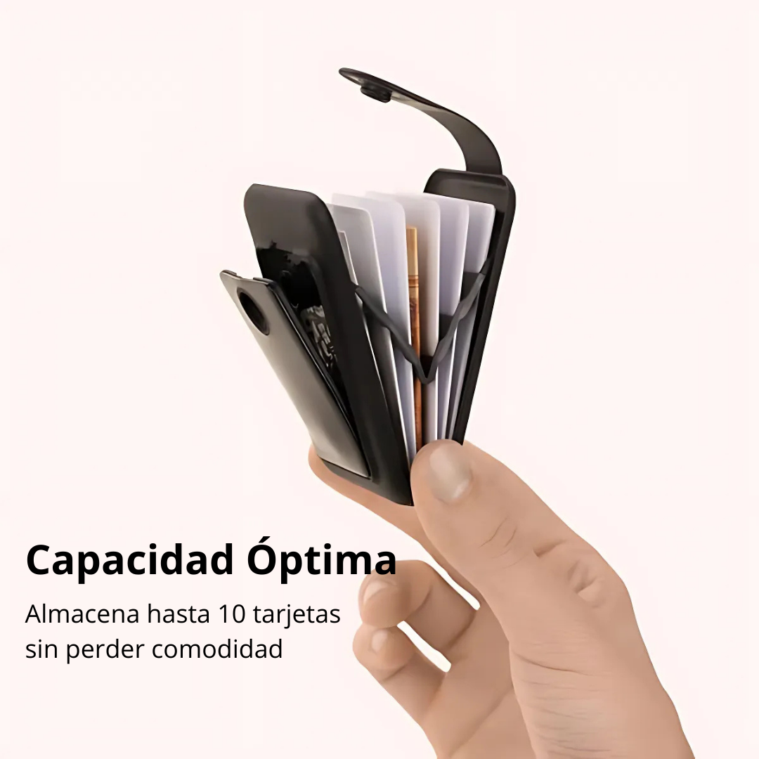 Billetera Minimalista con Protección RFID y Diseño Compacto para Tarjetas