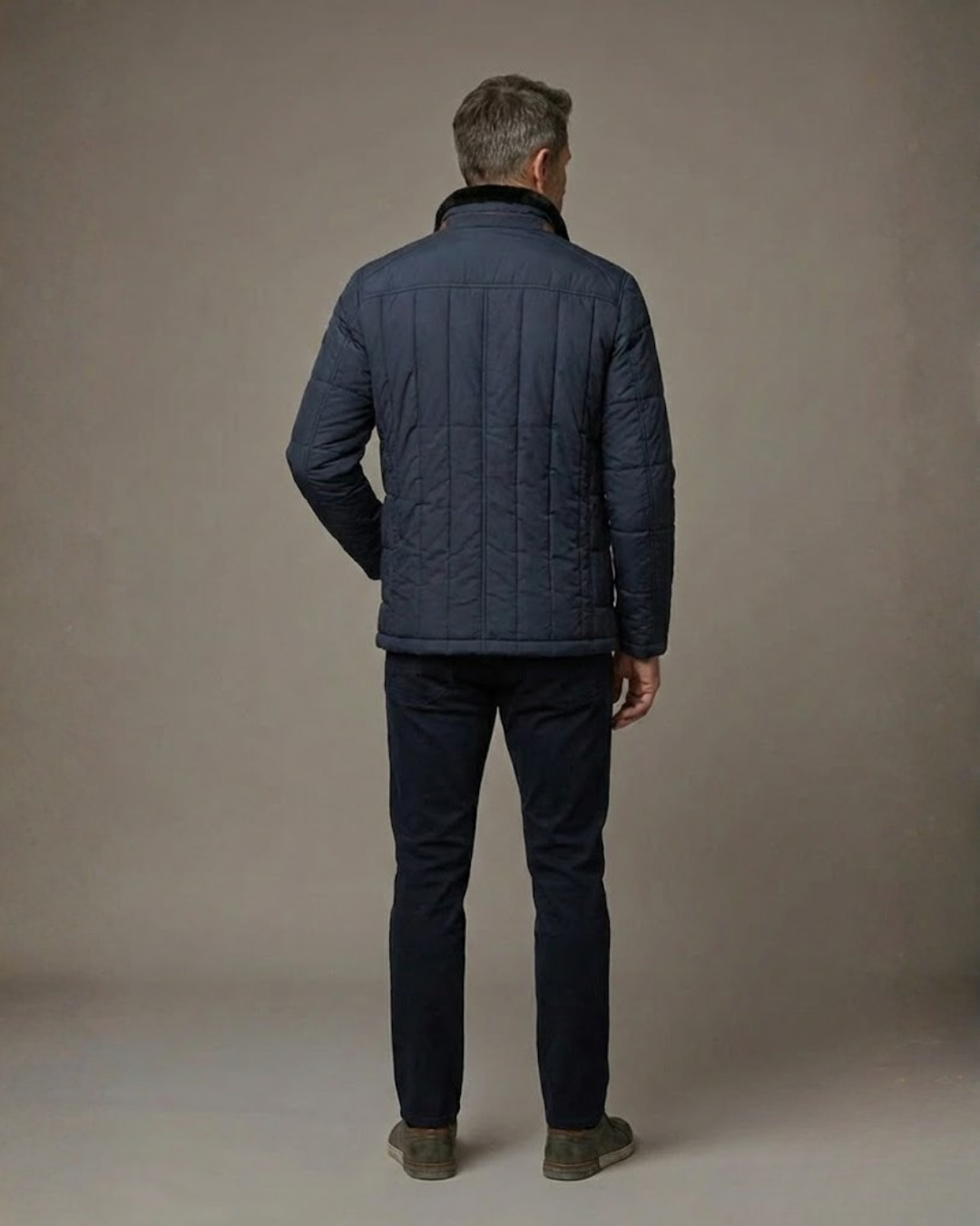 Abrigo Masculino de Estilo Sofisticado con Cuello Clásico®