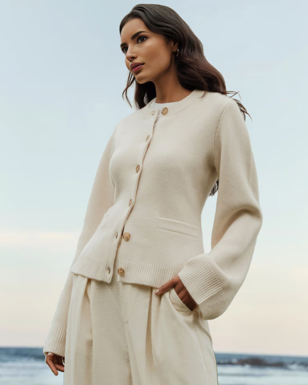 Cárdigan Ligero de Punto para Mujer