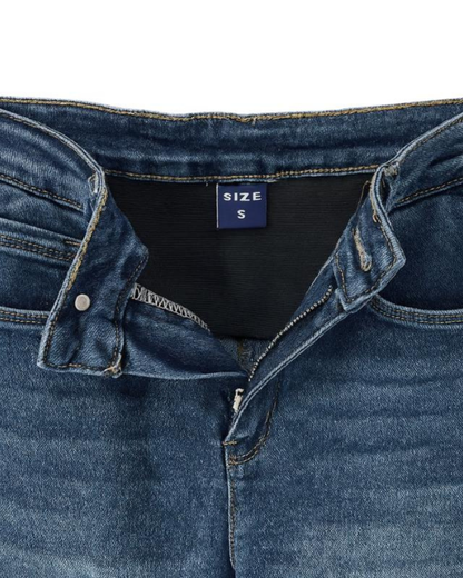 Pantalón recto con faja integrada y efecto moldeador para mujer