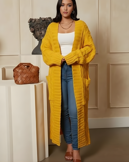 Cárdigan Largo de Punto para Mujer®