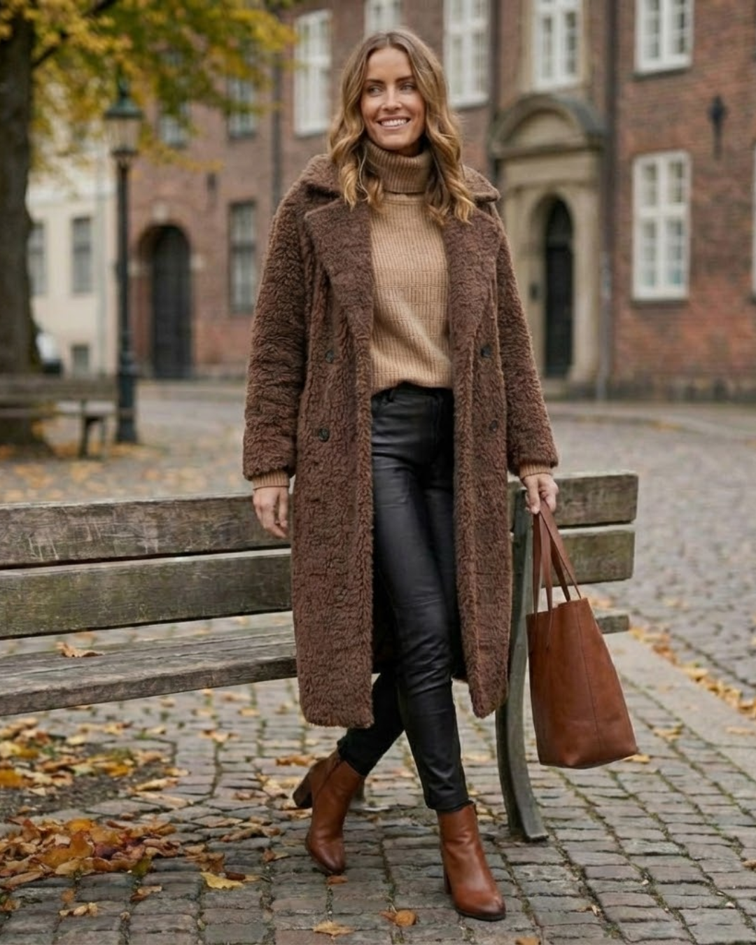 Abrigo Largo de Borrego para Mujer®
