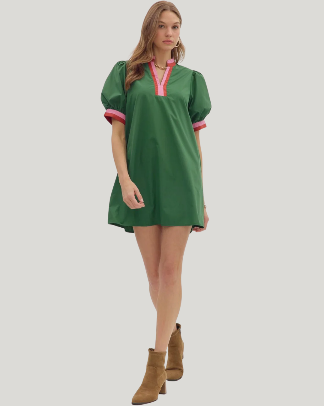 Vestido de Cuello en V para Mujer®