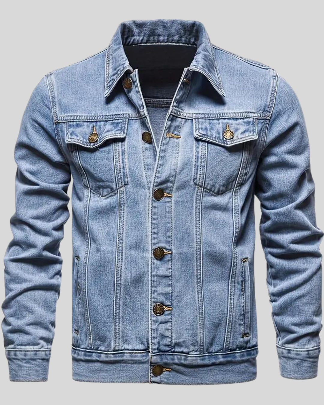 Chaqueta Oscura Vaquera Informal para Hombre