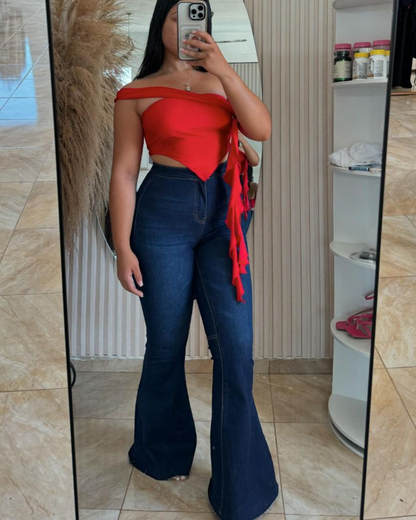 Pantalón Campana Cintura Alta Moldeador