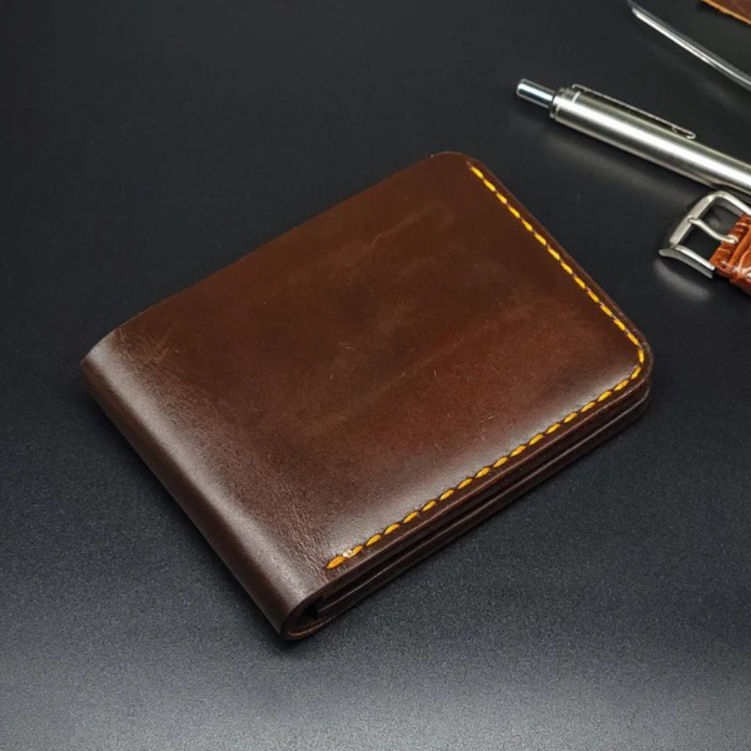 Billetera de Cuero con Diseño Elegante y Costuras Reforzadas®