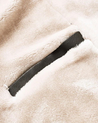 Chaqueta de Cuero Afelpada para Hombres