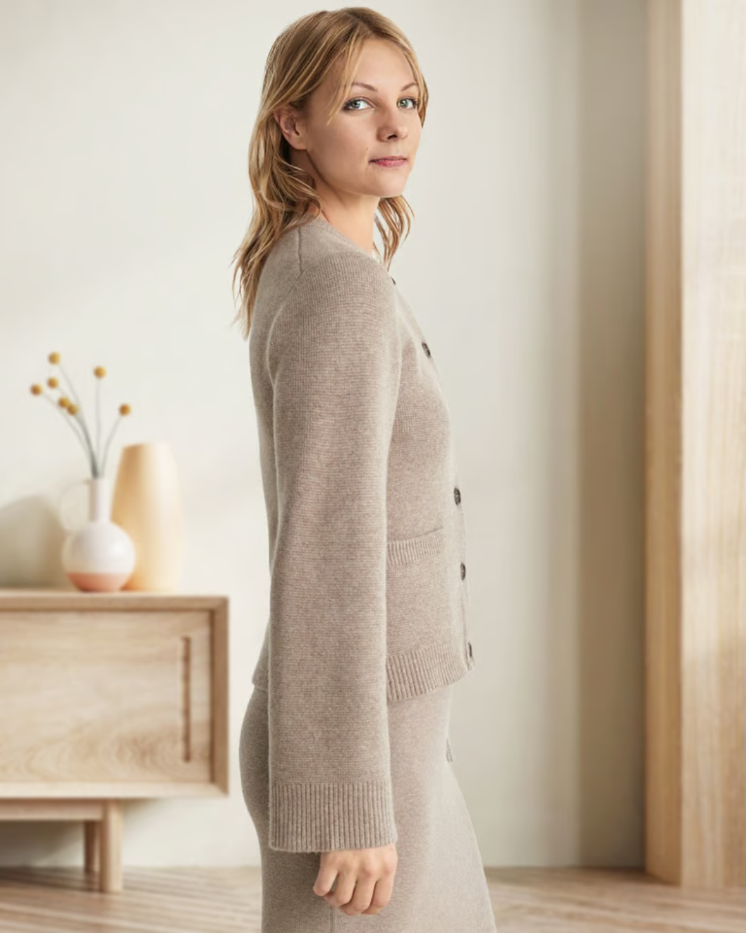 Cárdigan Ligero de Punto para Mujer