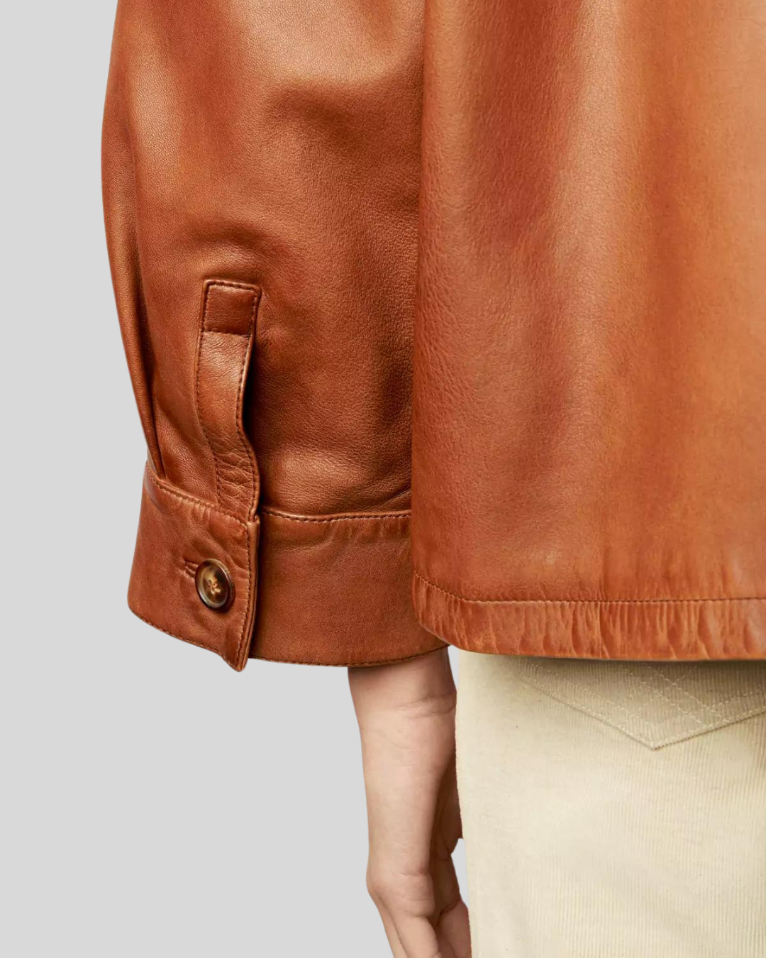 Chaqueta Minimalista de Cuero