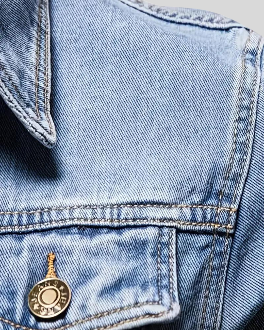 Chaqueta Oscura Vaquera Informal para Hombre