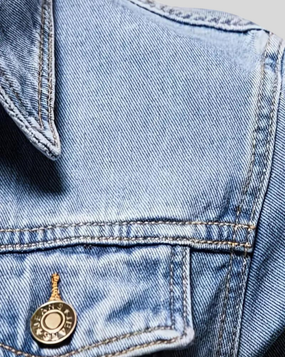 Chaqueta Oscura Vaquera Informal para Hombre