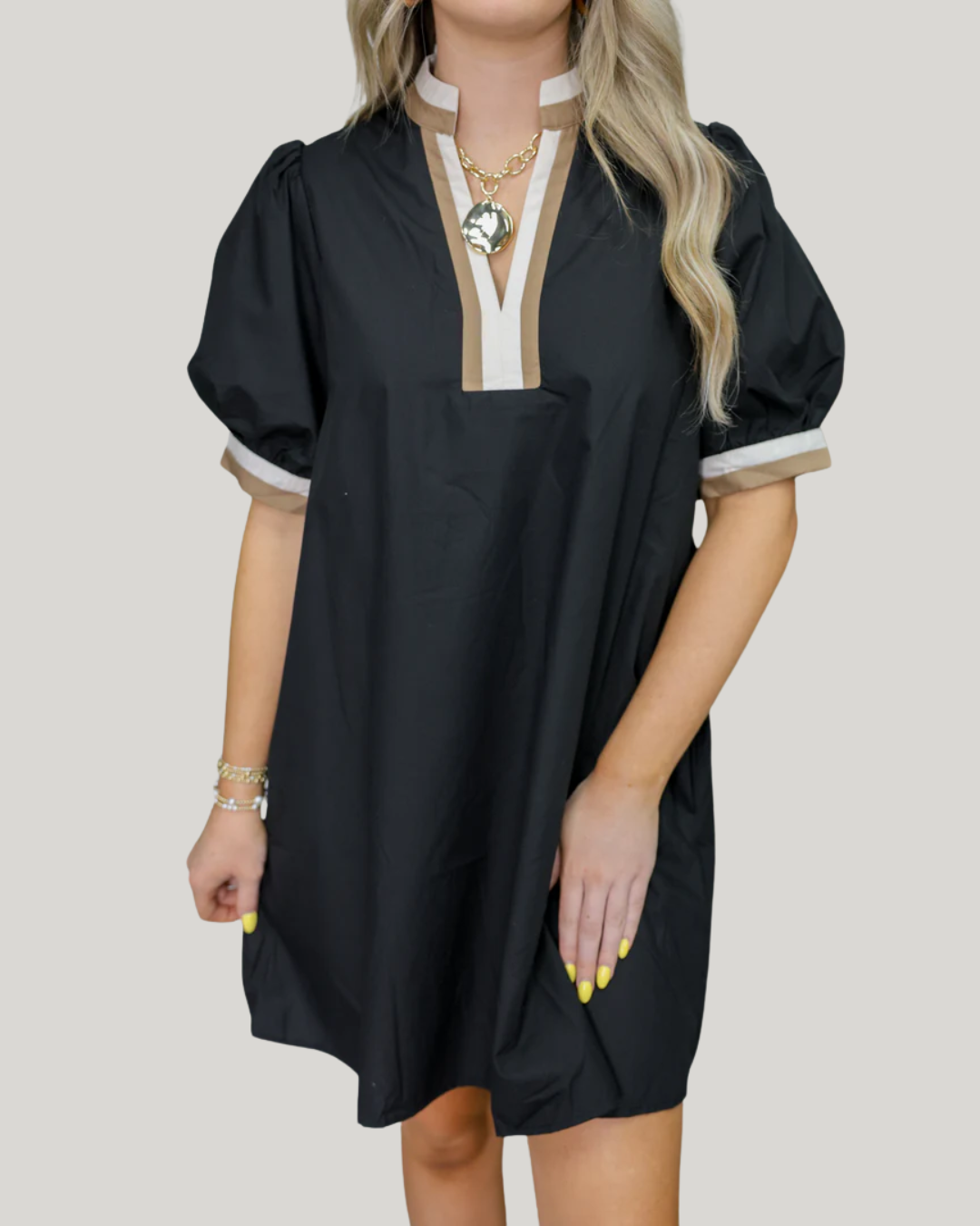 Vestido de Cuello en V para Mujer®