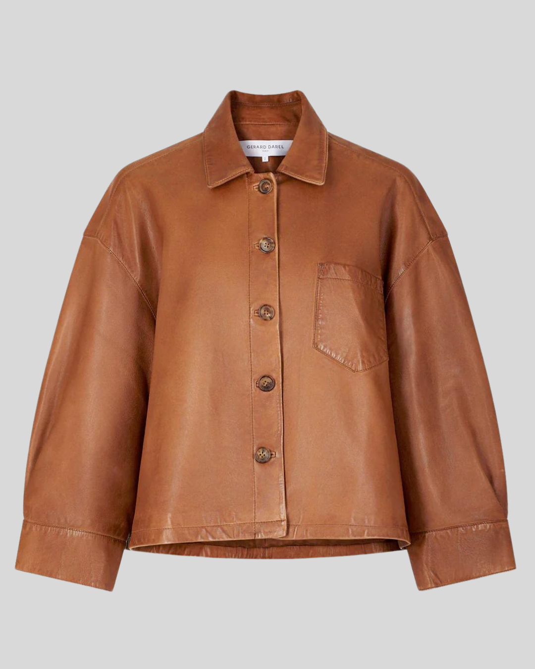 Chaqueta Minimalista de Cuero