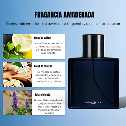 Perfume Marino con Aroma Fresco y Sofisticado para Hombre en Presentación de 50 ml