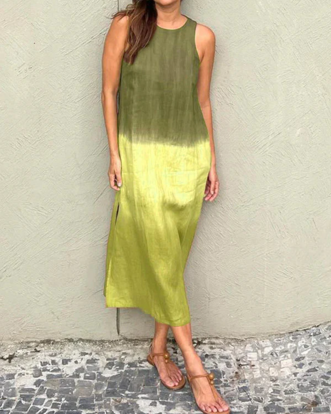 Vestido Largo de Corte Fluido