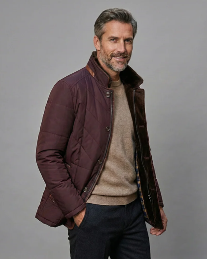 Abrigo Masculino de Estilo Sofisticado con Cuello Clásico®