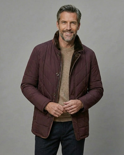 Abrigo Masculino de Estilo Sofisticado con Cuello Clásico®