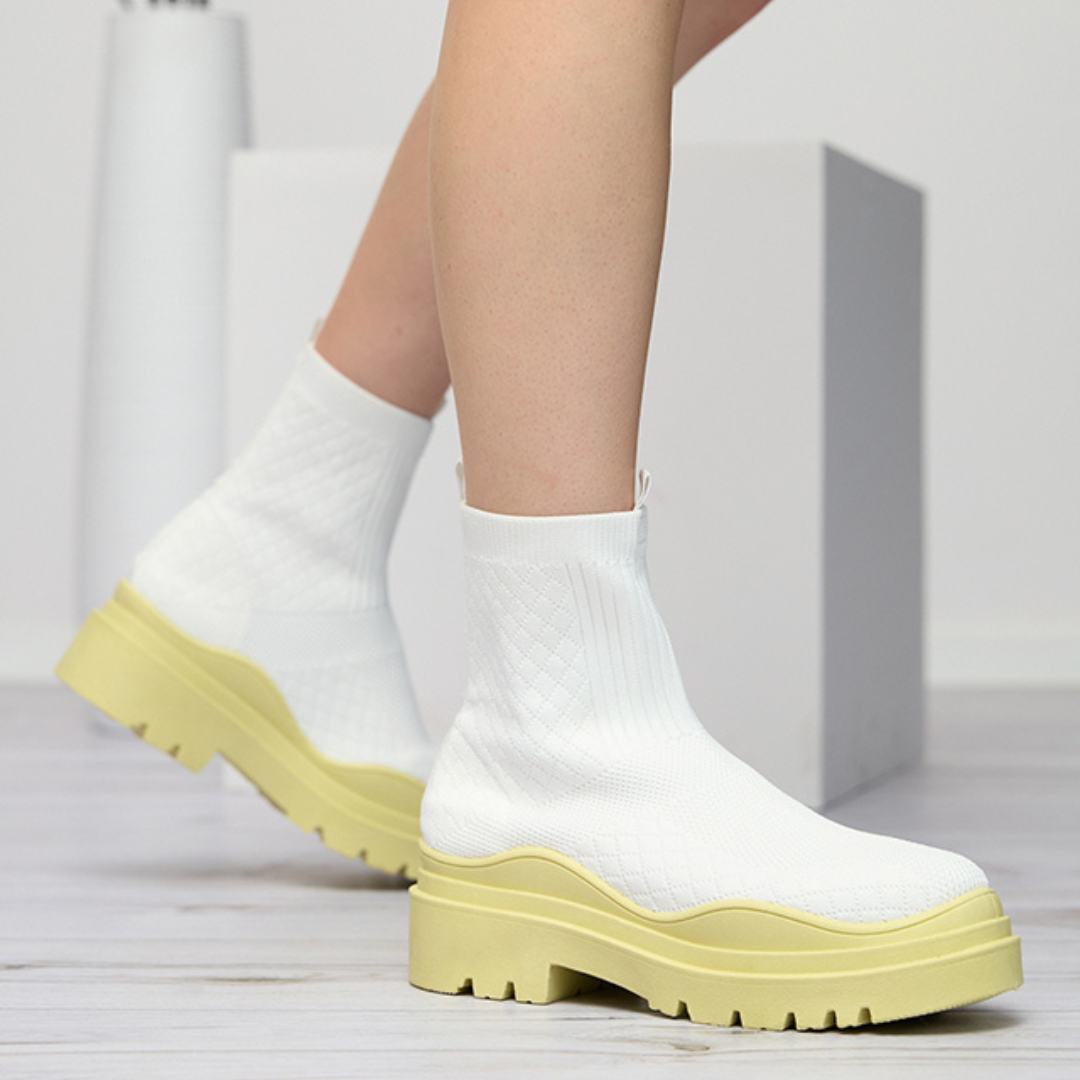 Botas Ergonómicas Punta Redonda para Mujer