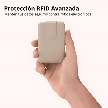 Billetera Minimalista con Protección RFID y Diseño Compacto para Tarjetas
