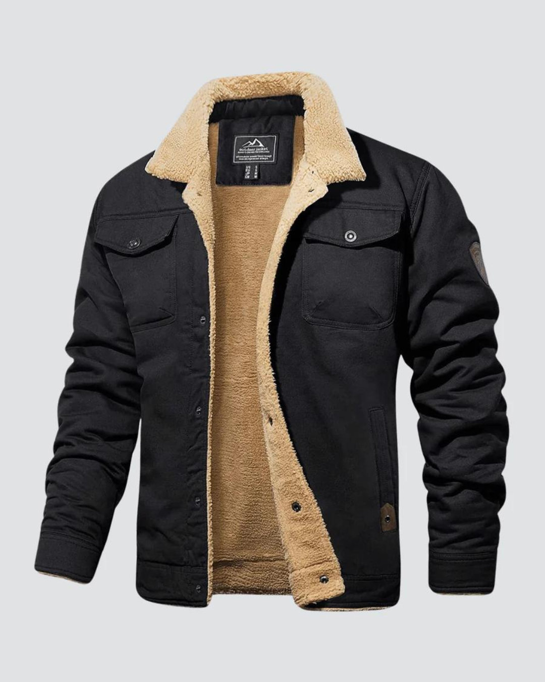 Chaqueta de Forro Polar Sherpa para Hombre