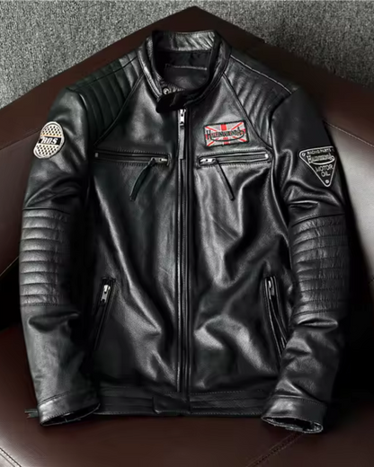 Chaqueta de Cuero Genuino para Hombre y Mujer