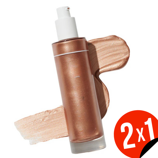 Base de Maquillaje con Iluminador  3 en 1: Hidratación, Bronceado y Efecto Luminoso al Instante  (OFERTA 2X1)